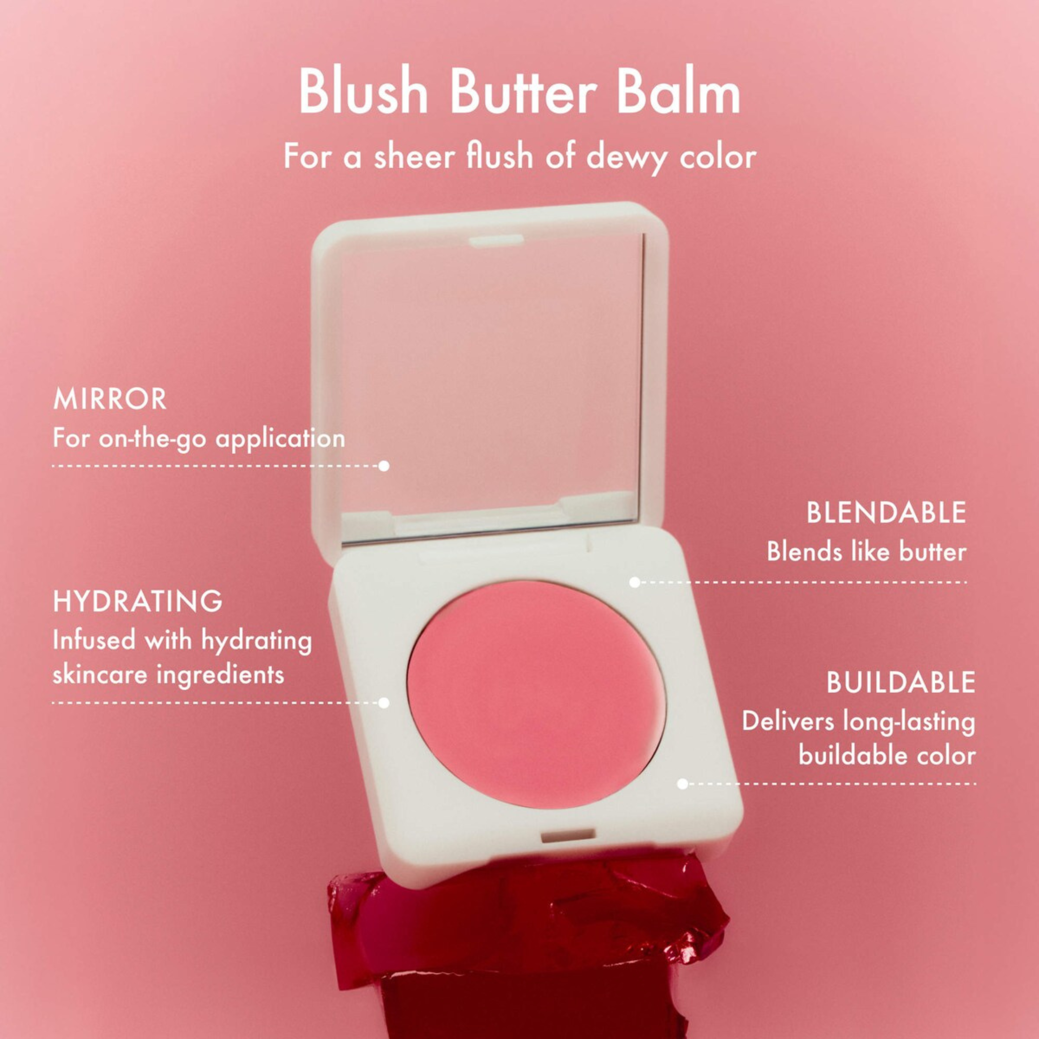 Summer Fridays Blush Butter Balm Hydrating Cream Blush with Peptides