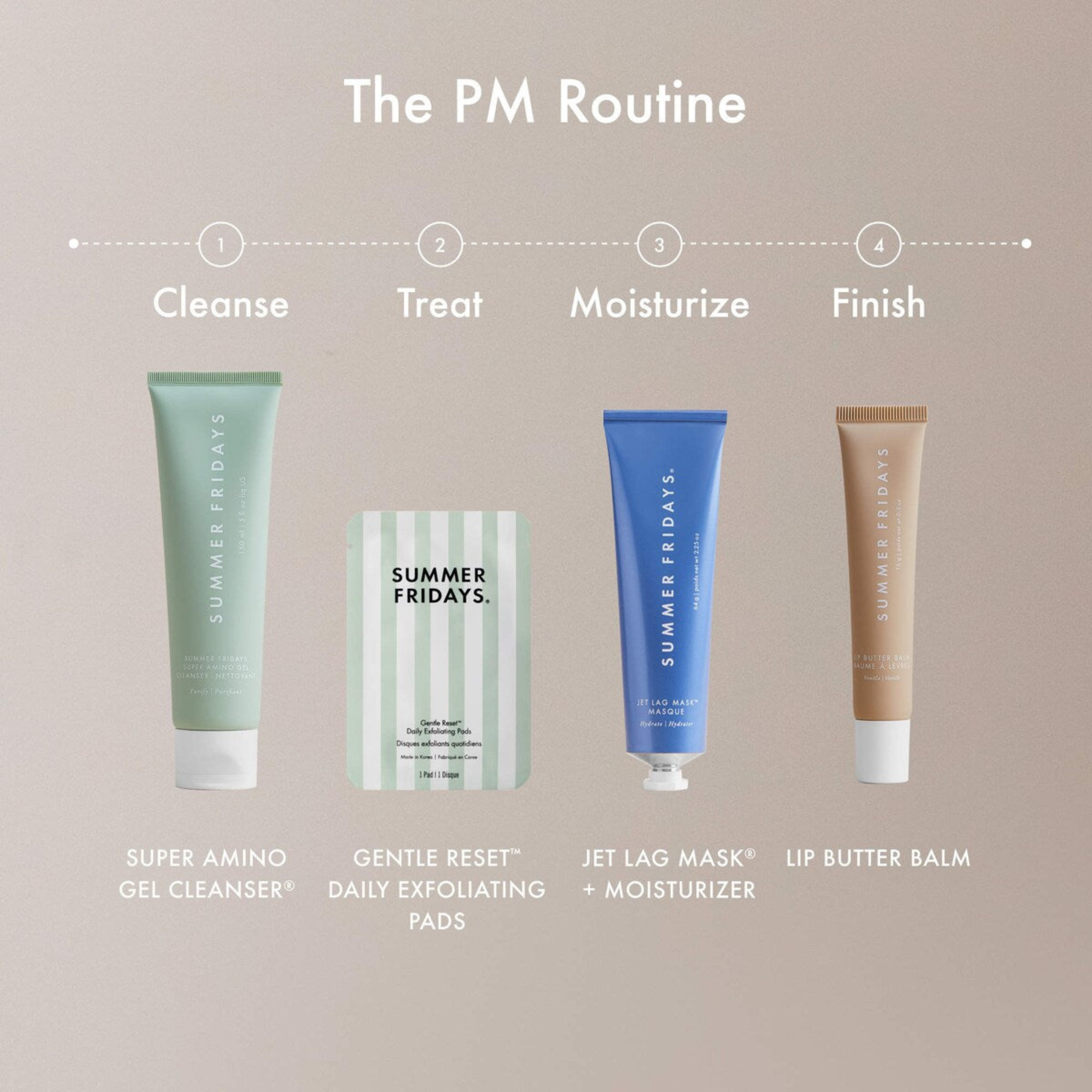 Summer Fridays Gentle Reset Daily Exfoliating Pads to Smooth + Minimize Pores with AHAs