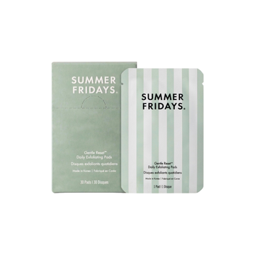 Summer Fridays Gentle Reset Daily Exfoliating Pads to Smooth + Minimize Pores with AHAs