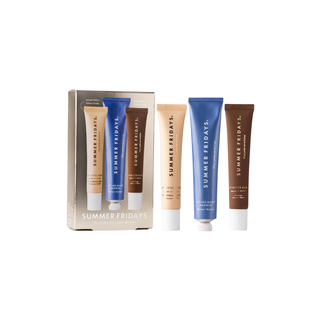 Summer Fridays The Holiday Trio Set with Lip Butter Balm in Hot Cocoa & Toasted Marshmallow