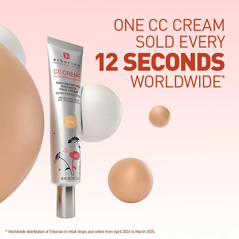 Erborian Travel CC Cream SPF 25 with Korean Centella Asiatica Extract