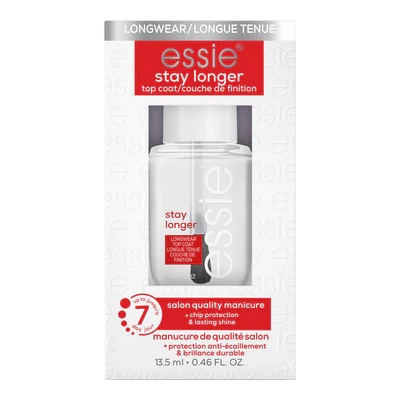 Essie Stay Longer Top Coat, Chip Protector & Lasting Shine