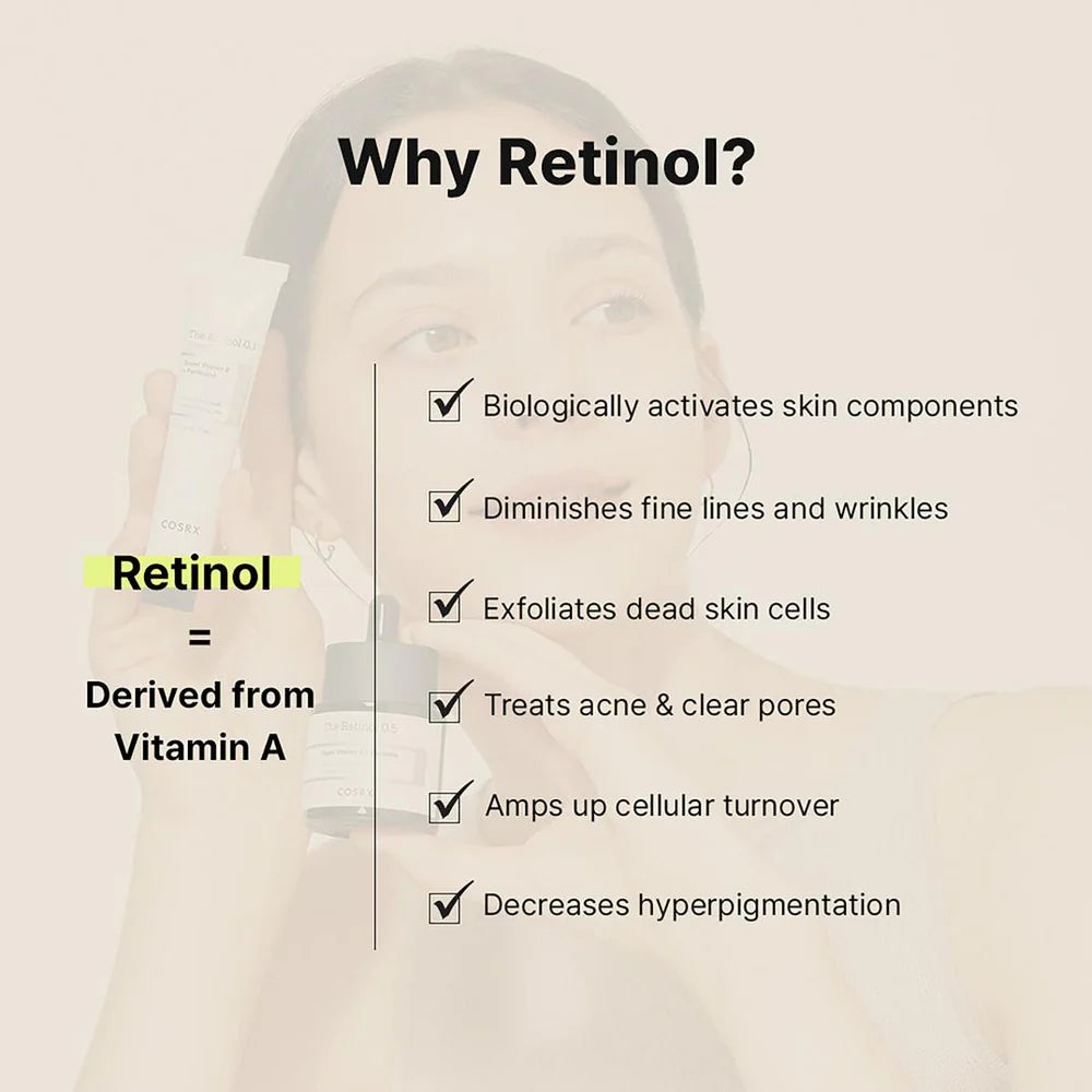 COSRX The Retinol 0.1 Cream with Super Vitamin E + Pathenol