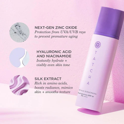 TATCHA The Silk Sunscreen SPF 50 Weightless Mineral Sunscreen