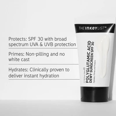 INKEY Polyglutamic Acid Dewy Sunscreen SPF 30
