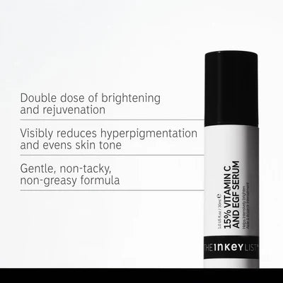 INKEY 15% Vitamin C & EGF Brightening Serum