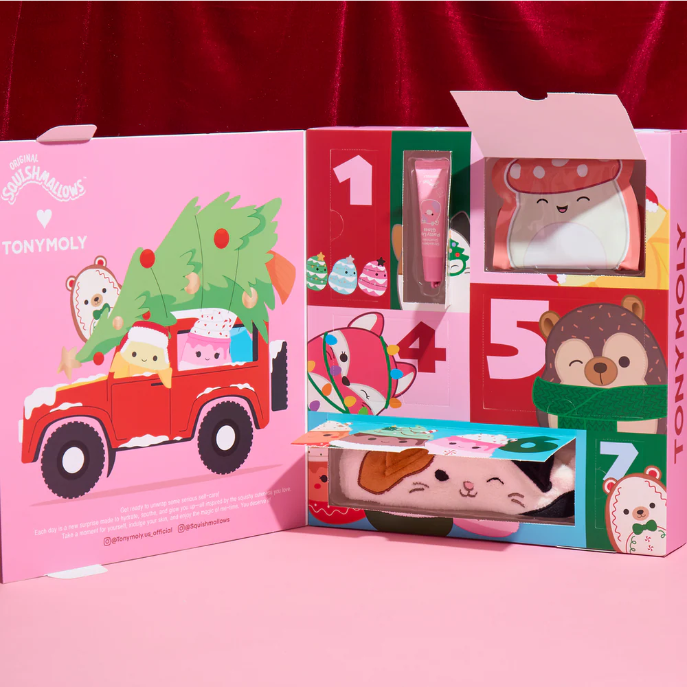 TONYMOLY Squishmallows 7 Day Holiday Advent Calendar