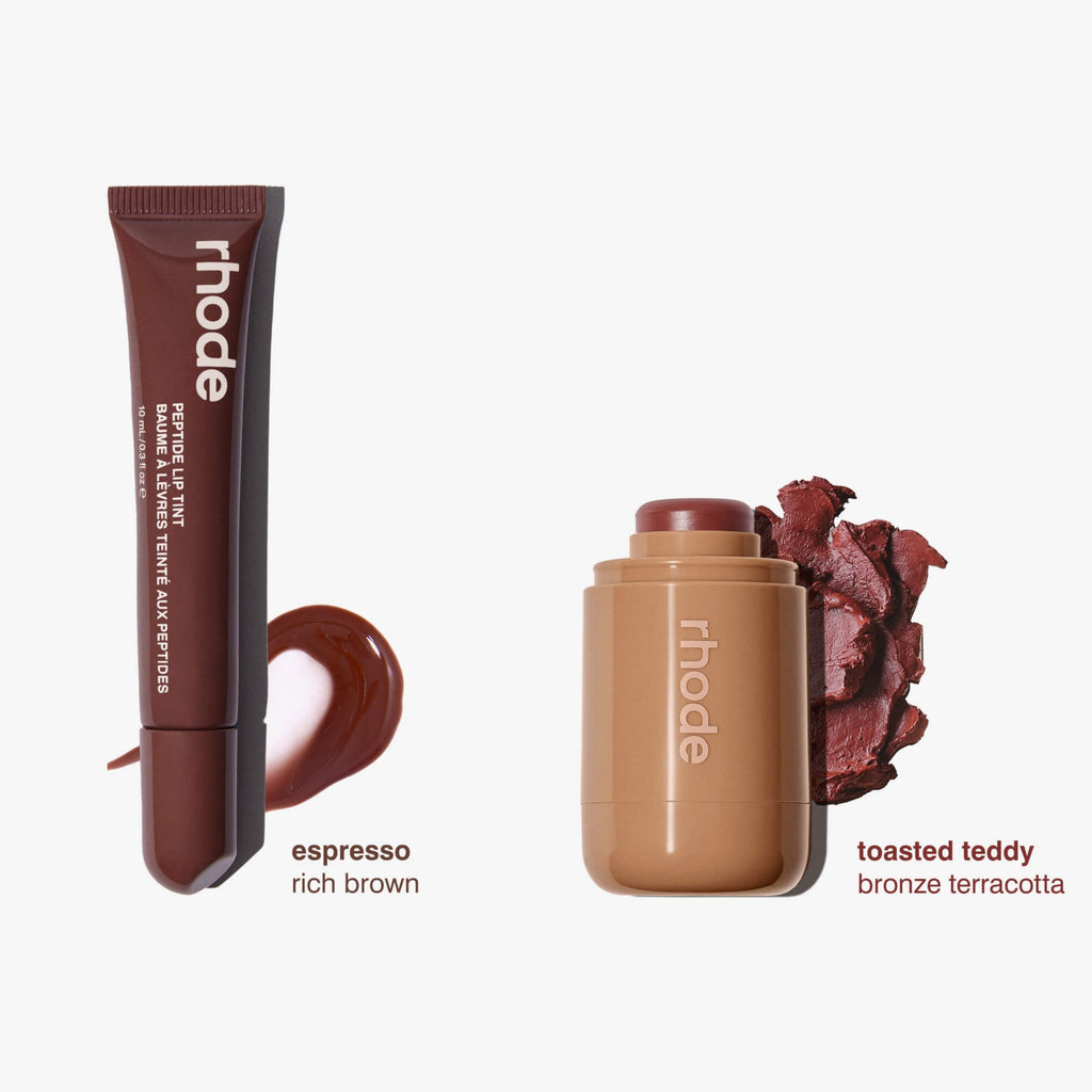 Rhode the duos 'toasted teddy + espresso -  a toasty brown pair'