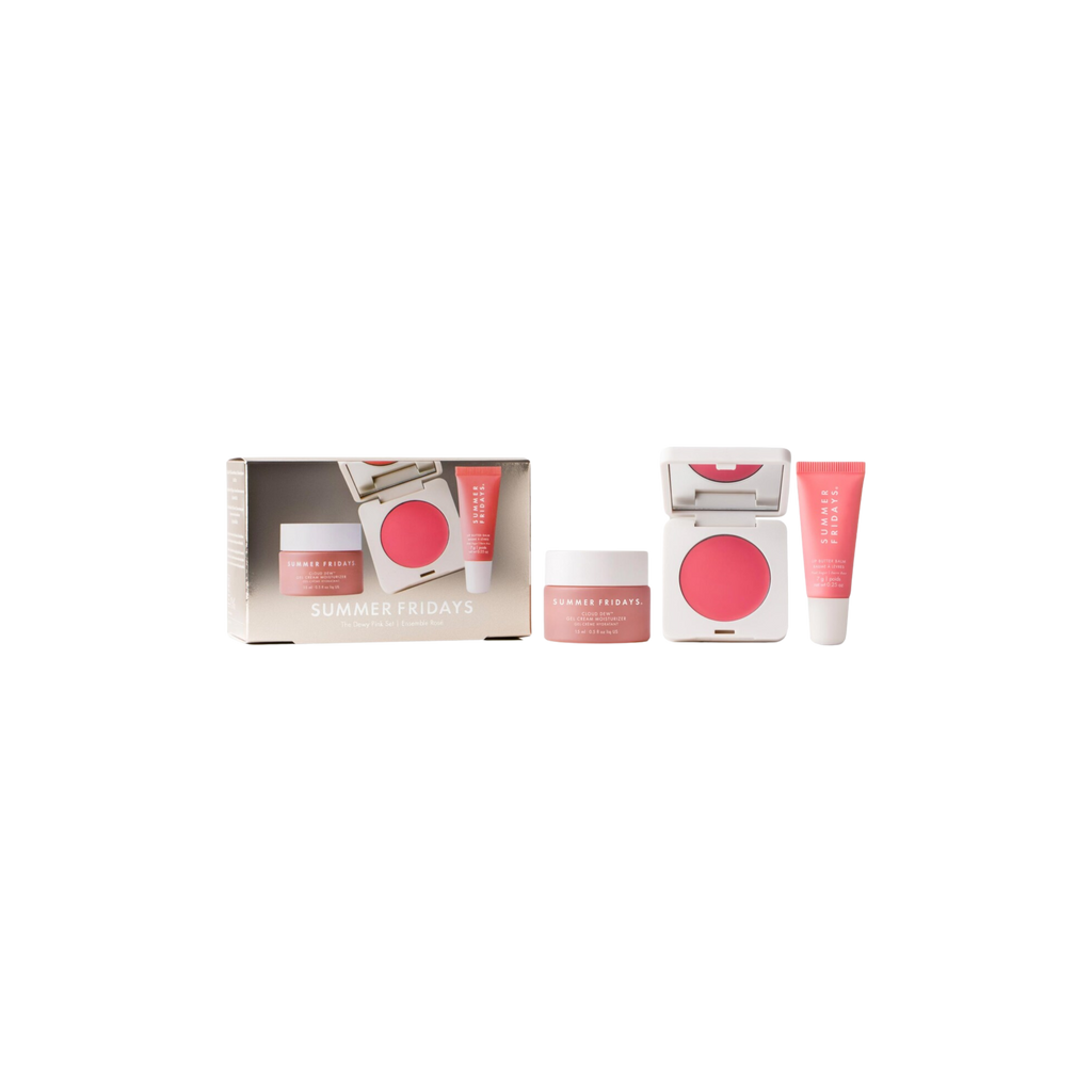 Summer Fridays The Dewy Pink Set with mini Lip Butter Balm in Pink Sugar