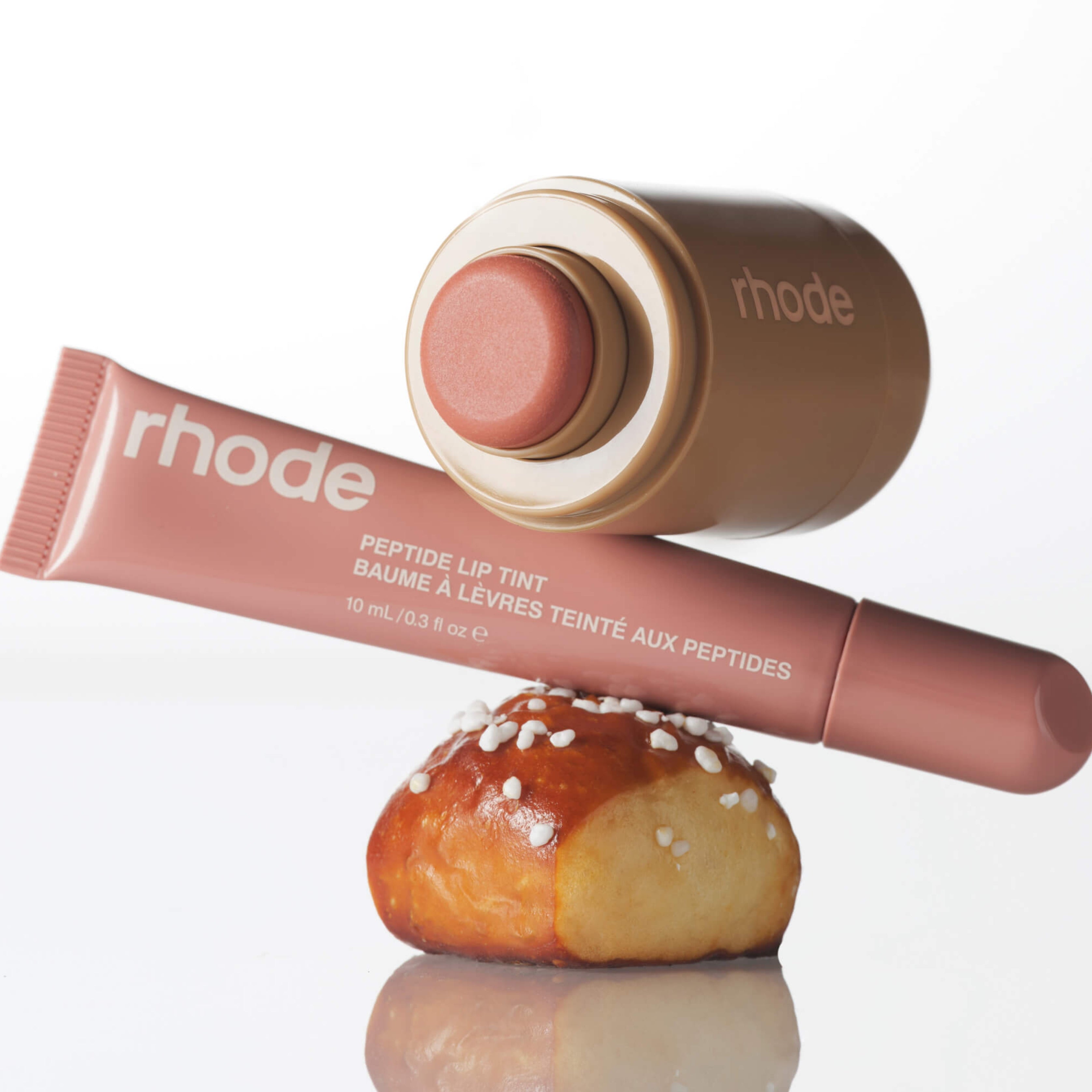 Rhode the duos 'freckle + toast -  a peachy taupe pair'