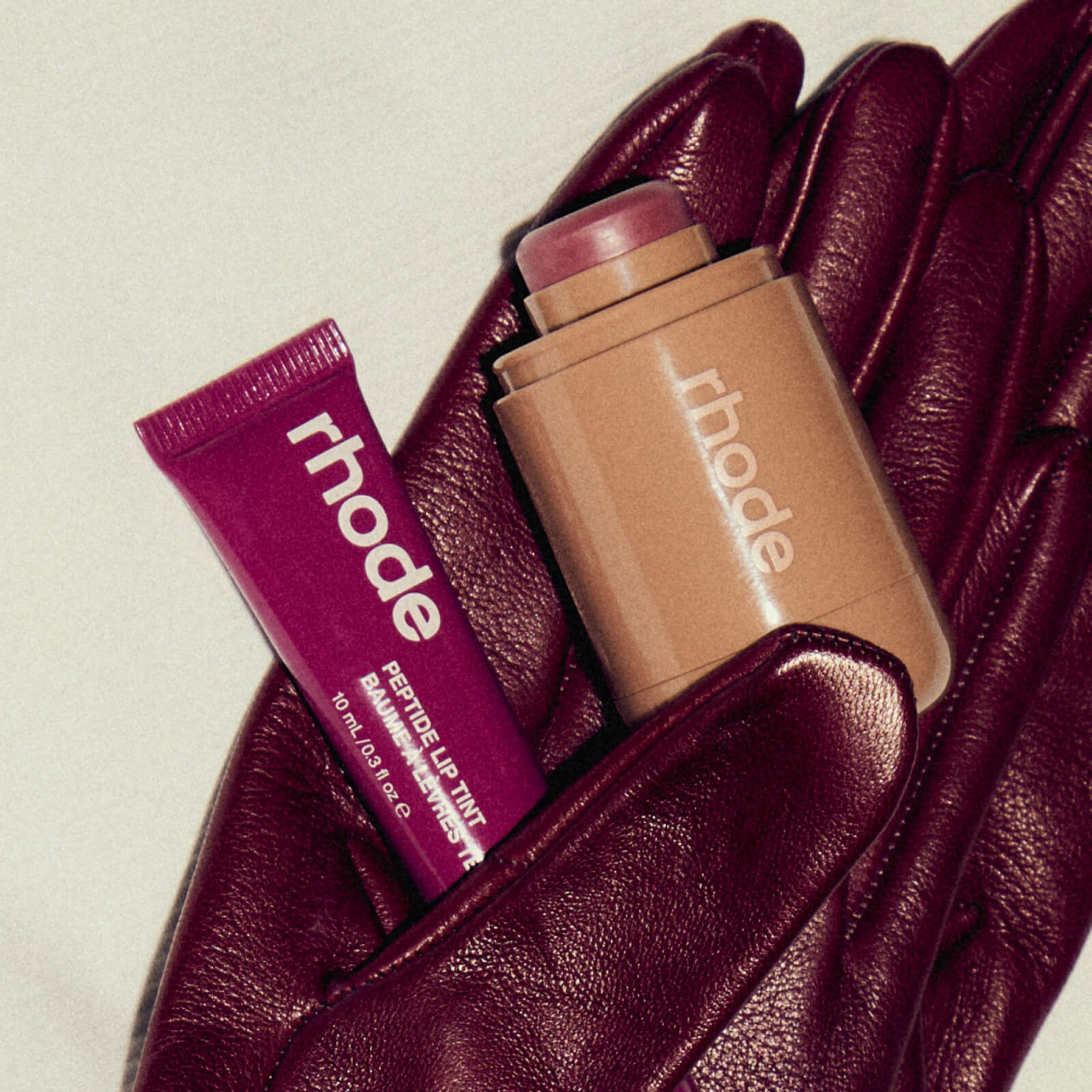 Rhode the duos 'sleepy girl + raspberry jelly -  a berry mauve pair'