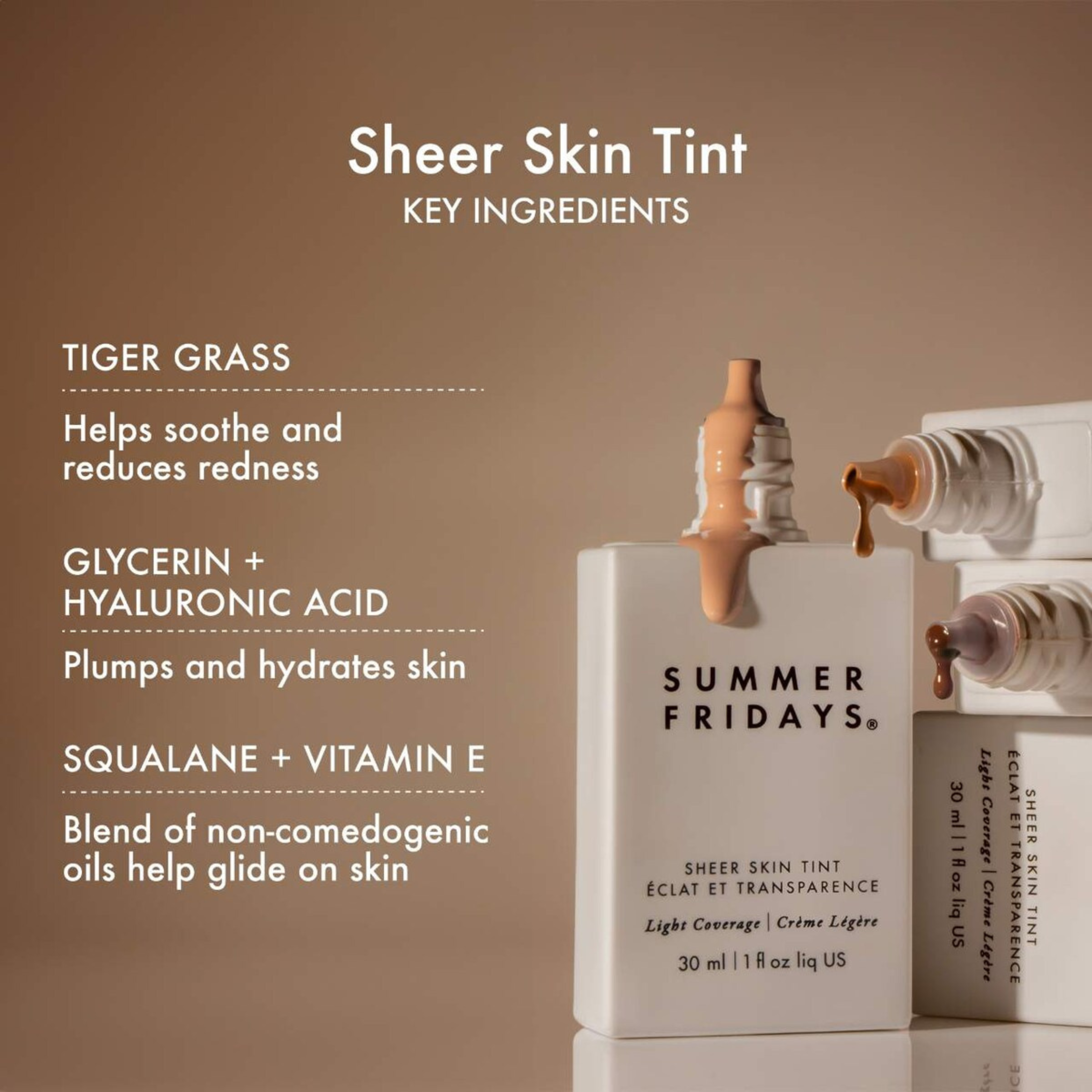 Summer Fridays Sheer Skin Tint with Hyaluronic Acid + Squalane