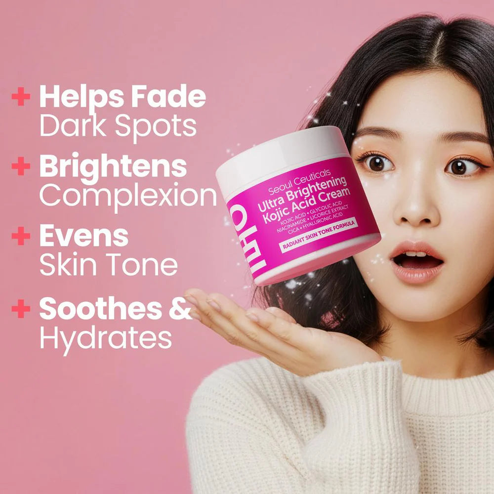 Seoul Ceuticals Korean Skin Care Ultra Brightening Kojic Acid Cream