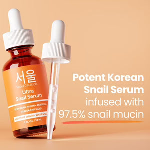 Seoul Ceuticals Korean Skin Care Ultra Snail Serum