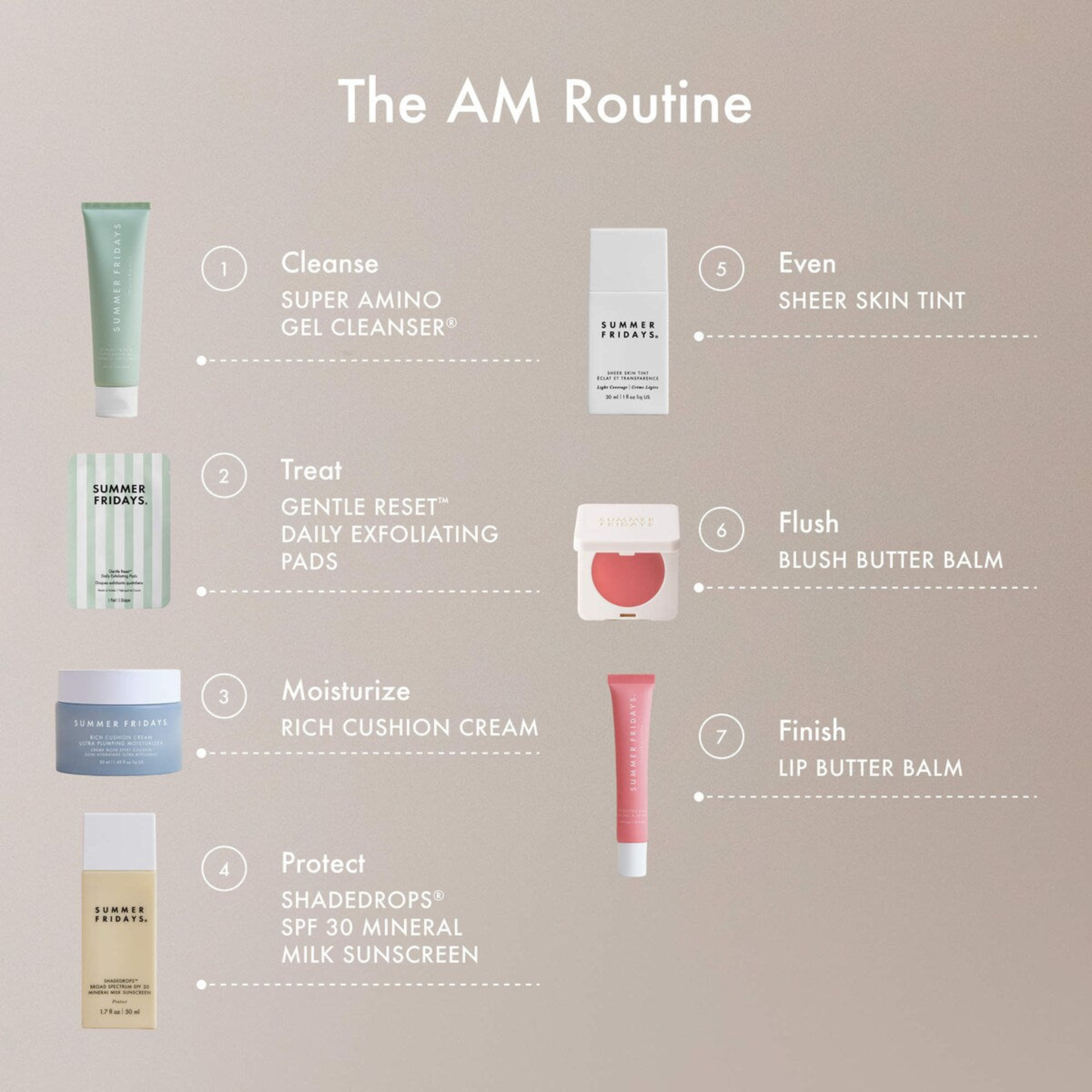 Summer Fridays Gentle Reset Daily Exfoliating Pads to Smooth + Minimize Pores with AHAs