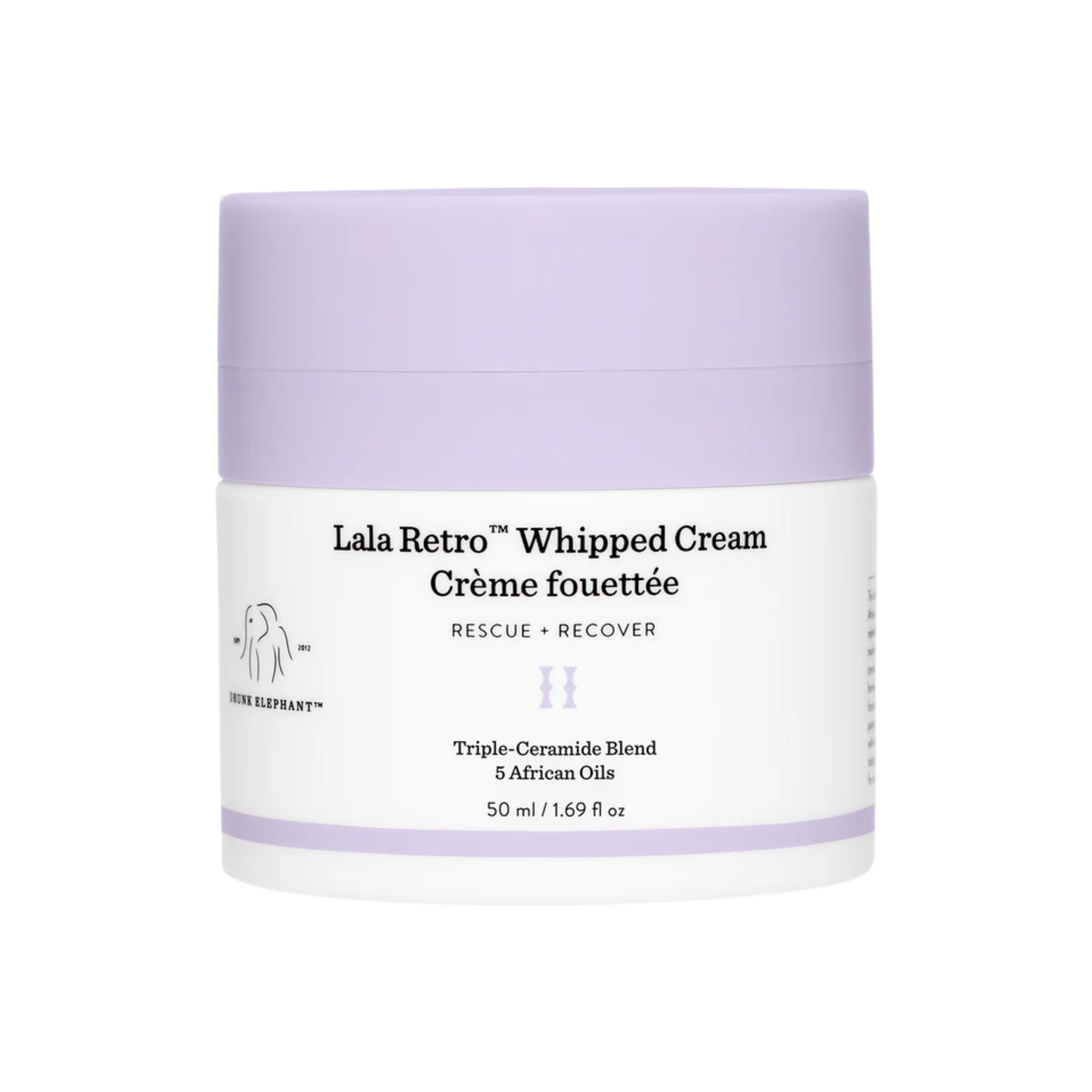 Drunk Elephant Lala Retro Whipped Cream Moisturizer with Ceramides