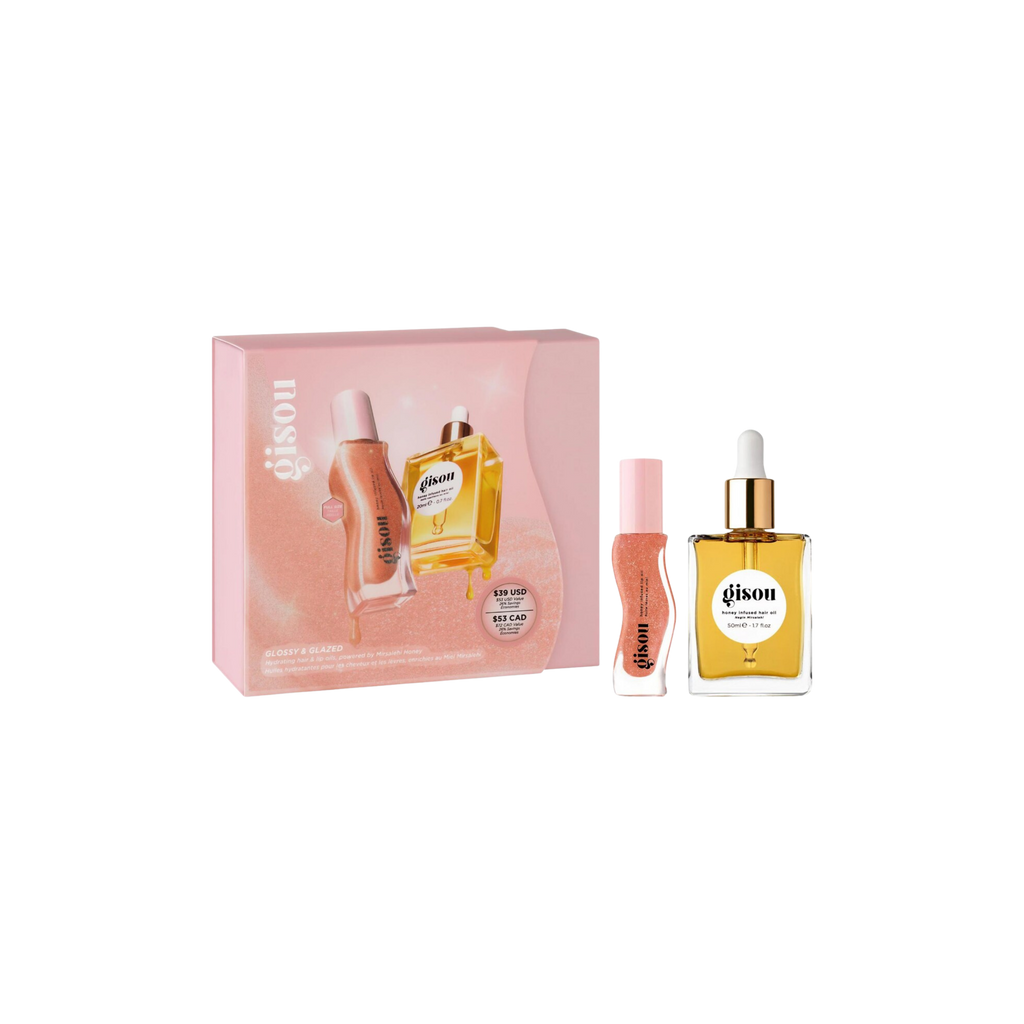 Gisou Glossy & Glazed Hair & Lip Oil Gift Set