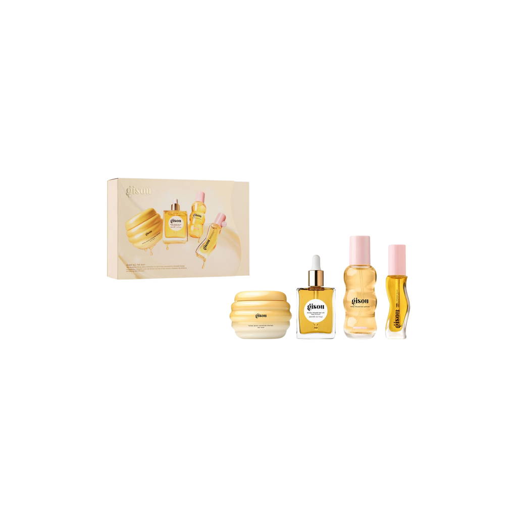 Gisou Glow All The Way Hair and Lip Gift Set