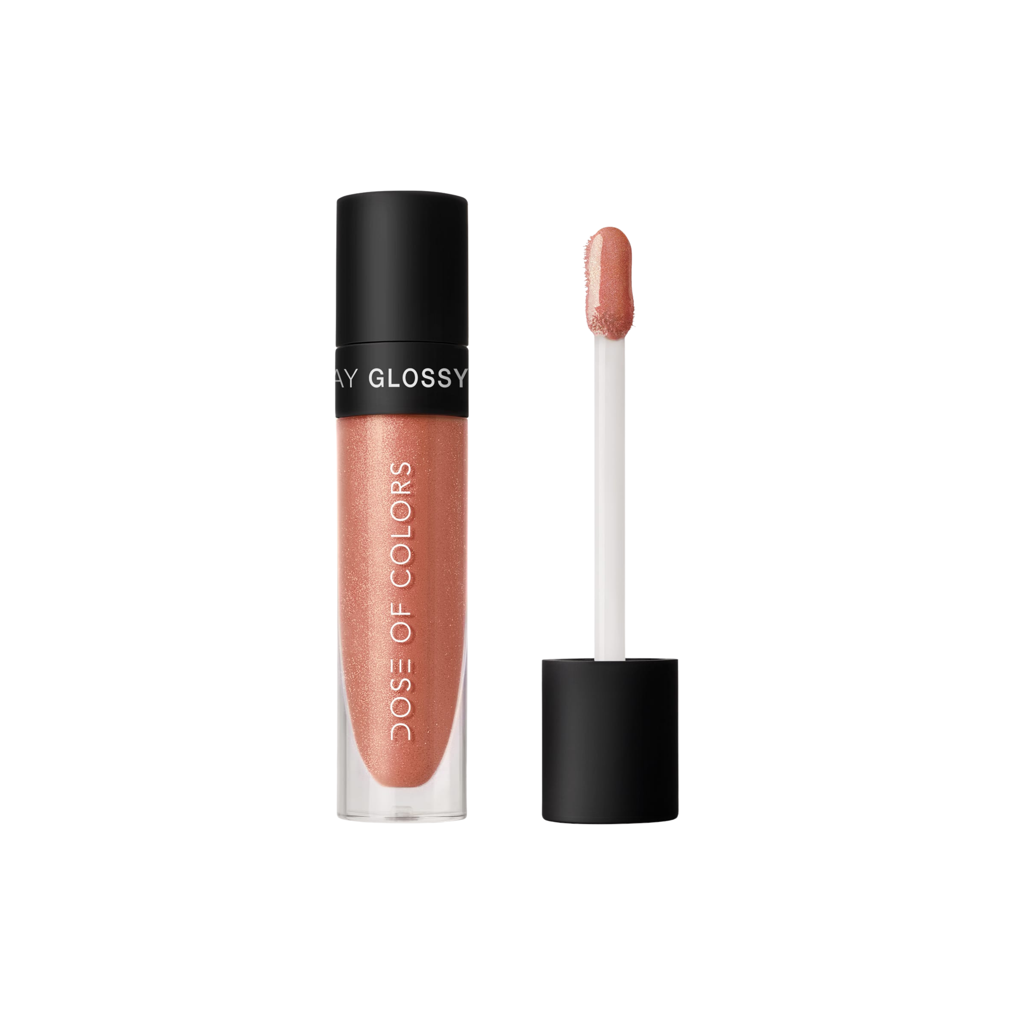 DOC Lip Gloss 'JAZZY – rose gold with reflects All Nudes'