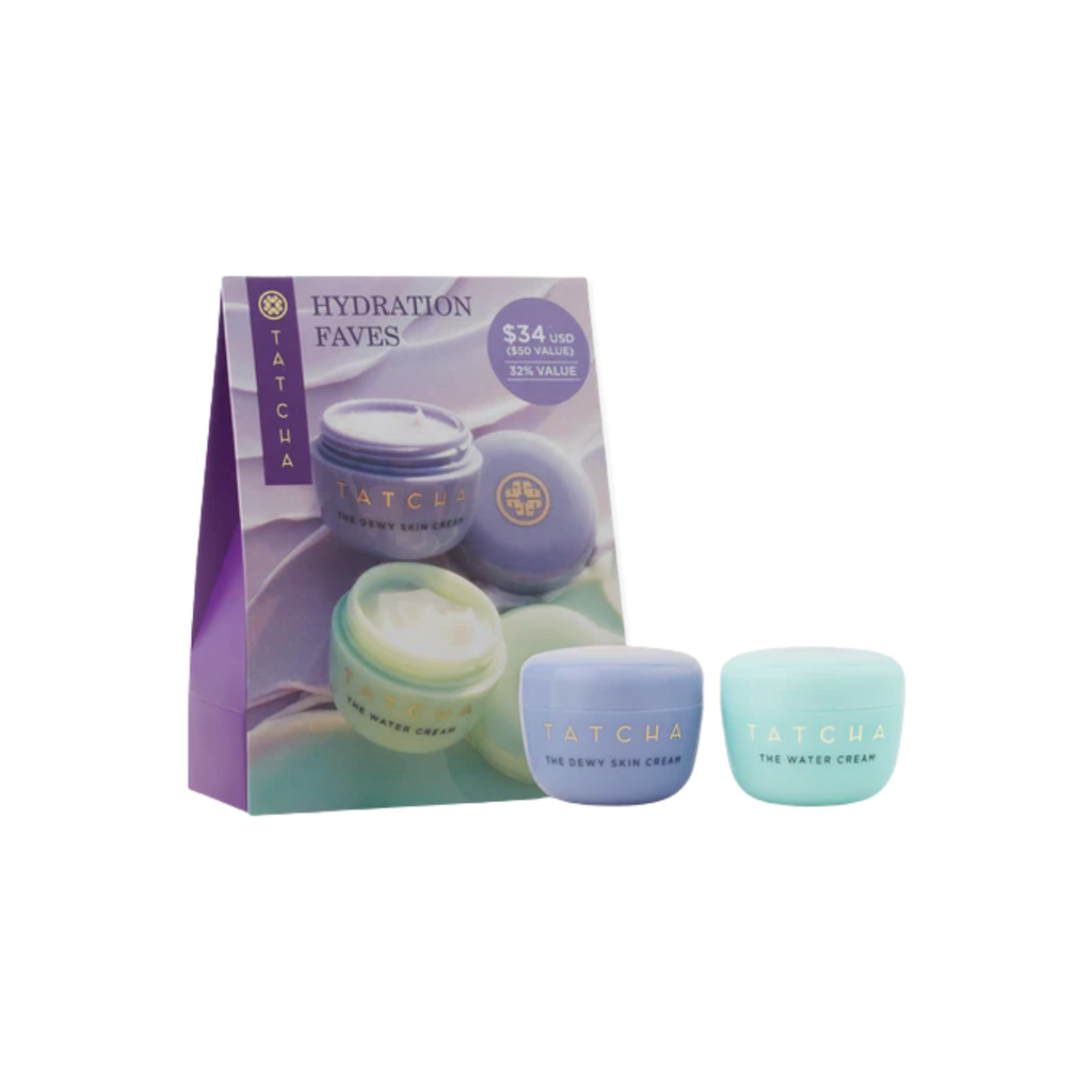 TATCHA Moisturizer Favorites: Dewy Cream & Water Cream Value Set