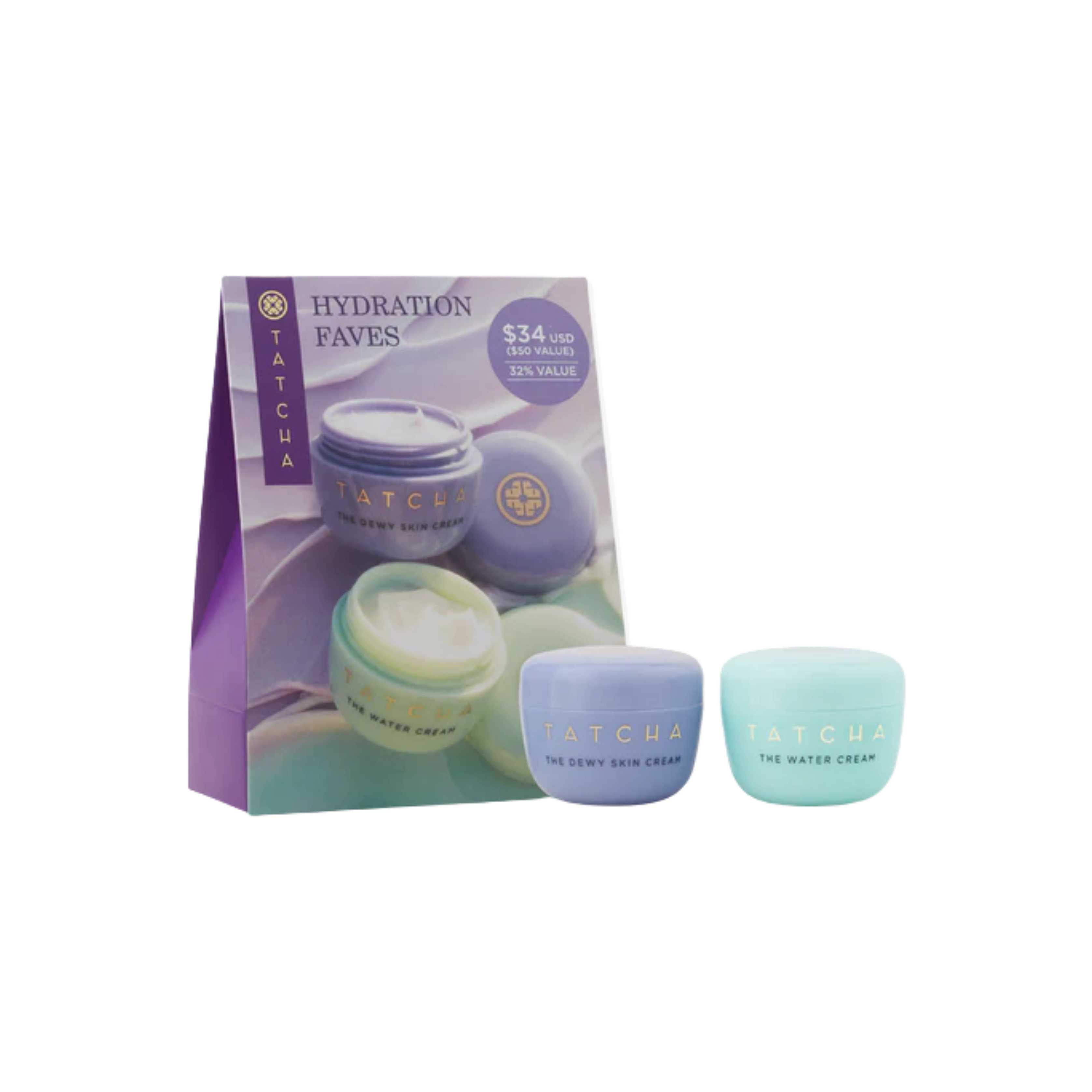 TATCHA Moisturizer Favorites: Dewy Cream & Water Cream Value Set