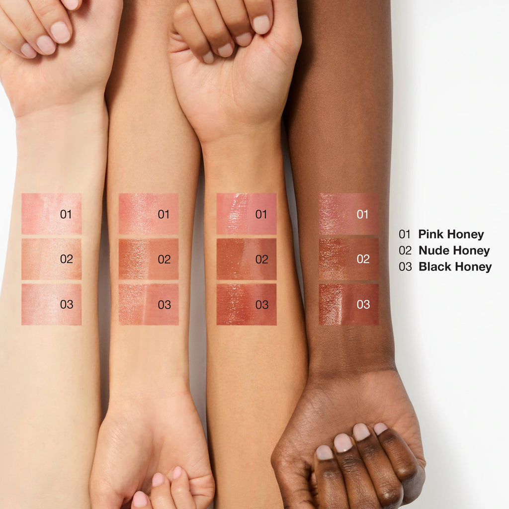 Clinique Almost Lipstick in Black Honey, Pink Honey and Nude Honey 'Black Honey'