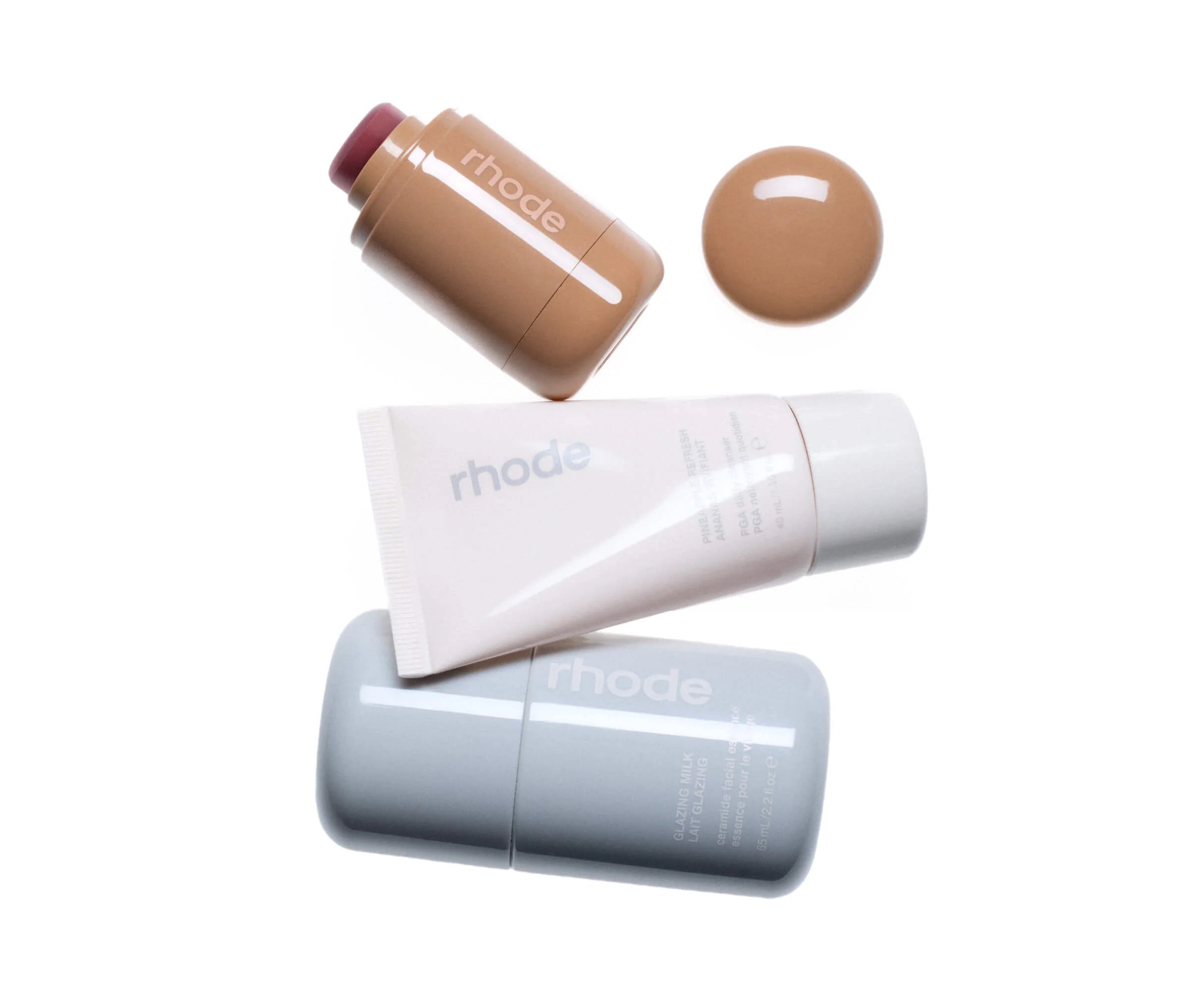 Rhode the glam on + off set