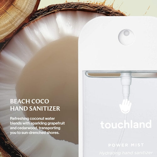 Touchland Power Mist Hydrating Hand Sanitizer 'Beach Coco'
