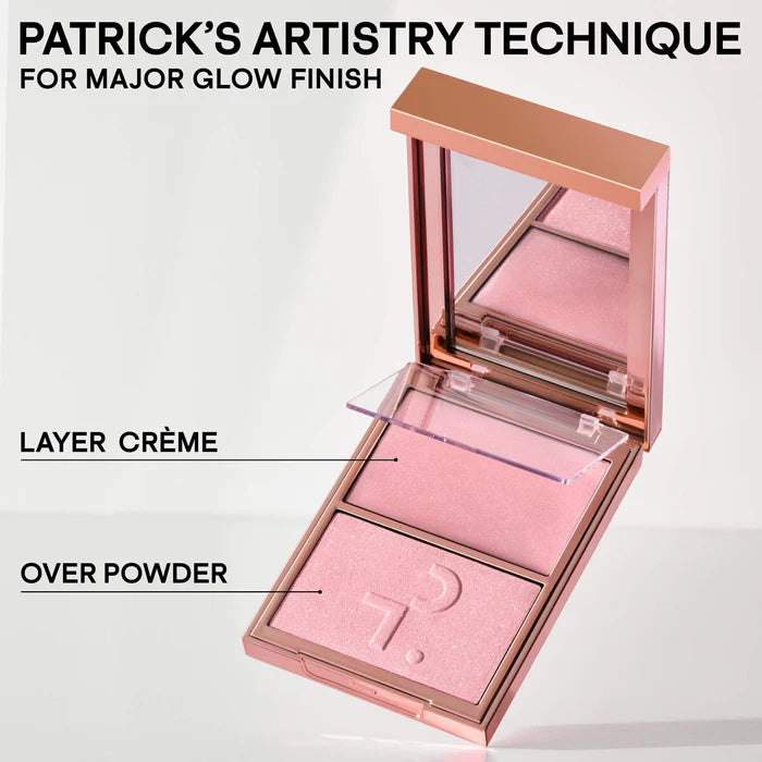 PATRICK TA Major Glow Creme & Powder Light Reflecting Translucent Highlighter Duo