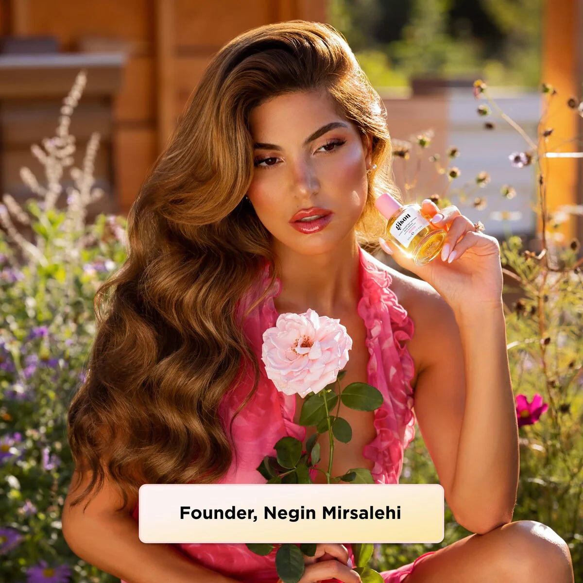 Gisou Wild Rose Honey Infused Hair Perfume