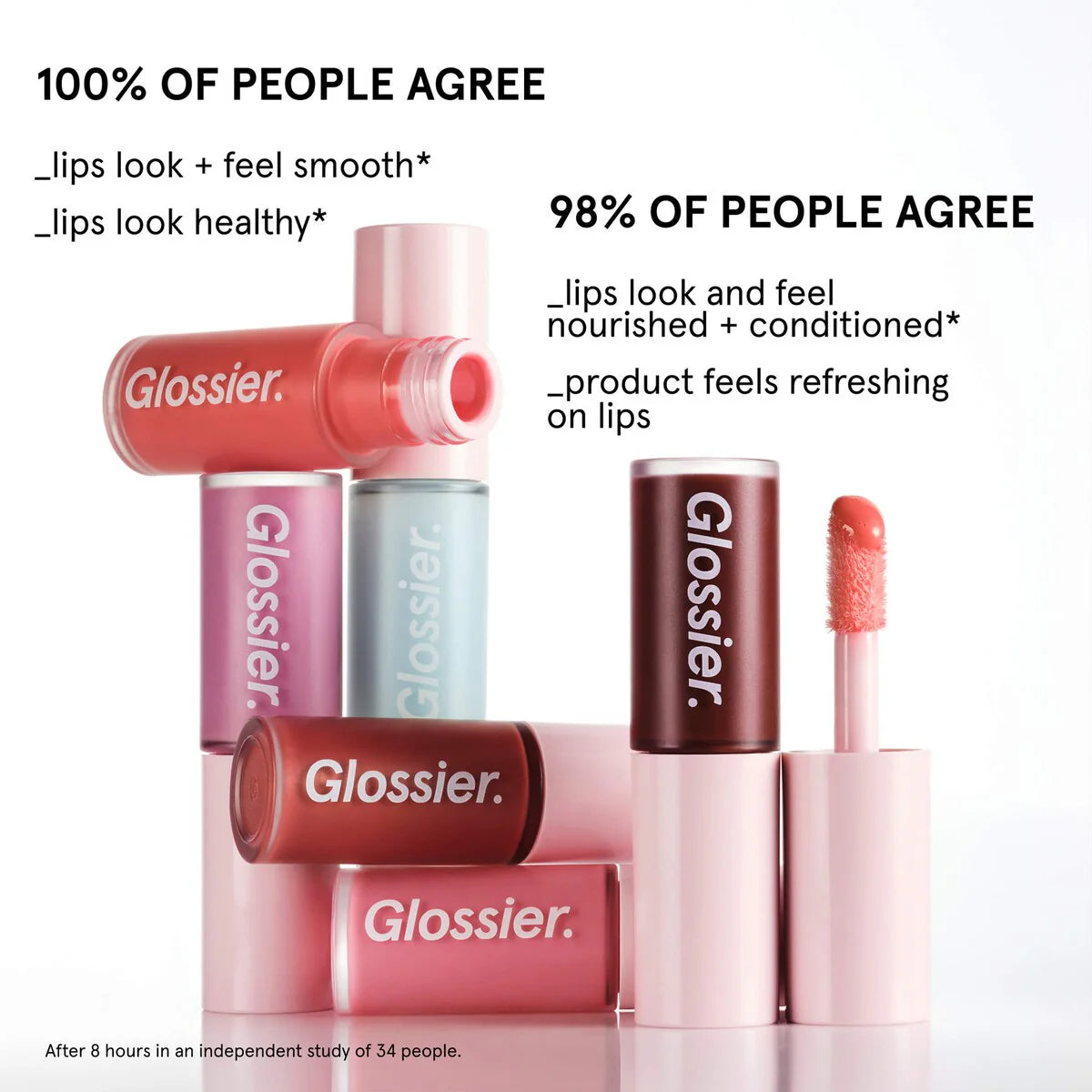 Glossier Lip Glaze Hydrating Cooling Sheer Lip Oil