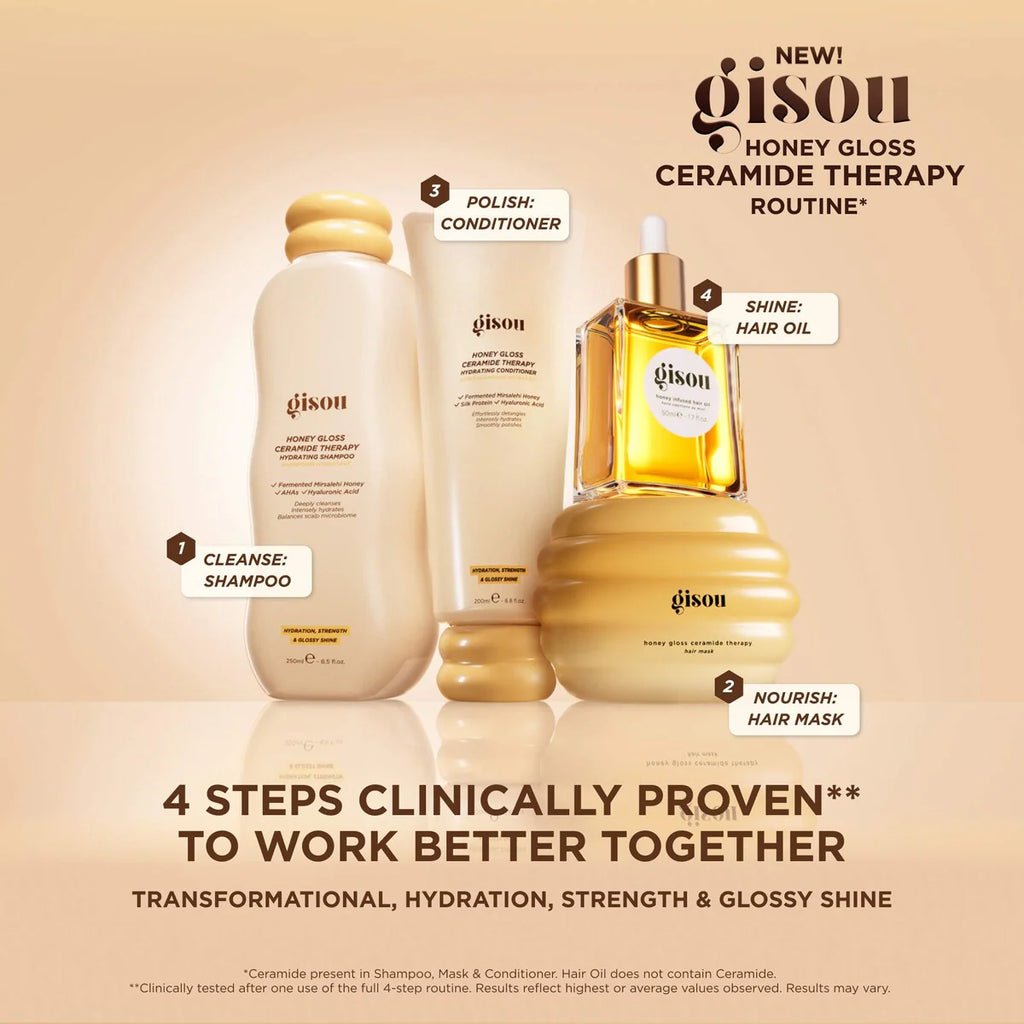 Gisou Mini Honey Gloss Ceramide Therapy Hydrating Hair Mask