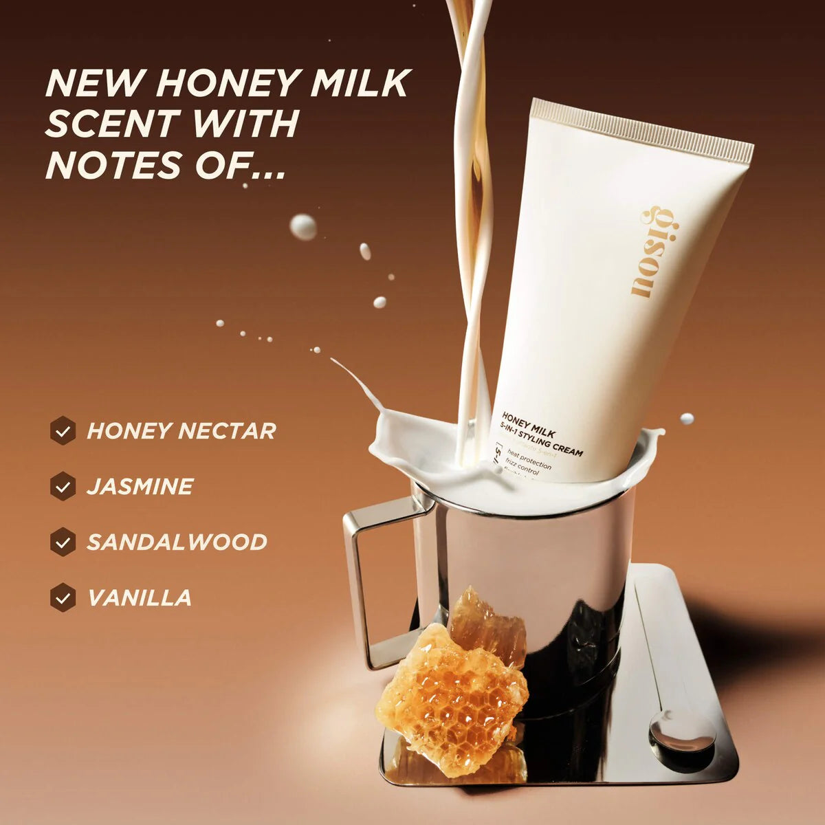 Gisou Honey Milk 5-in-1 Styling Cream