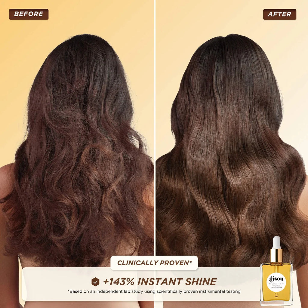 Gisou Glow All The Way Hair and Lip Gift Set