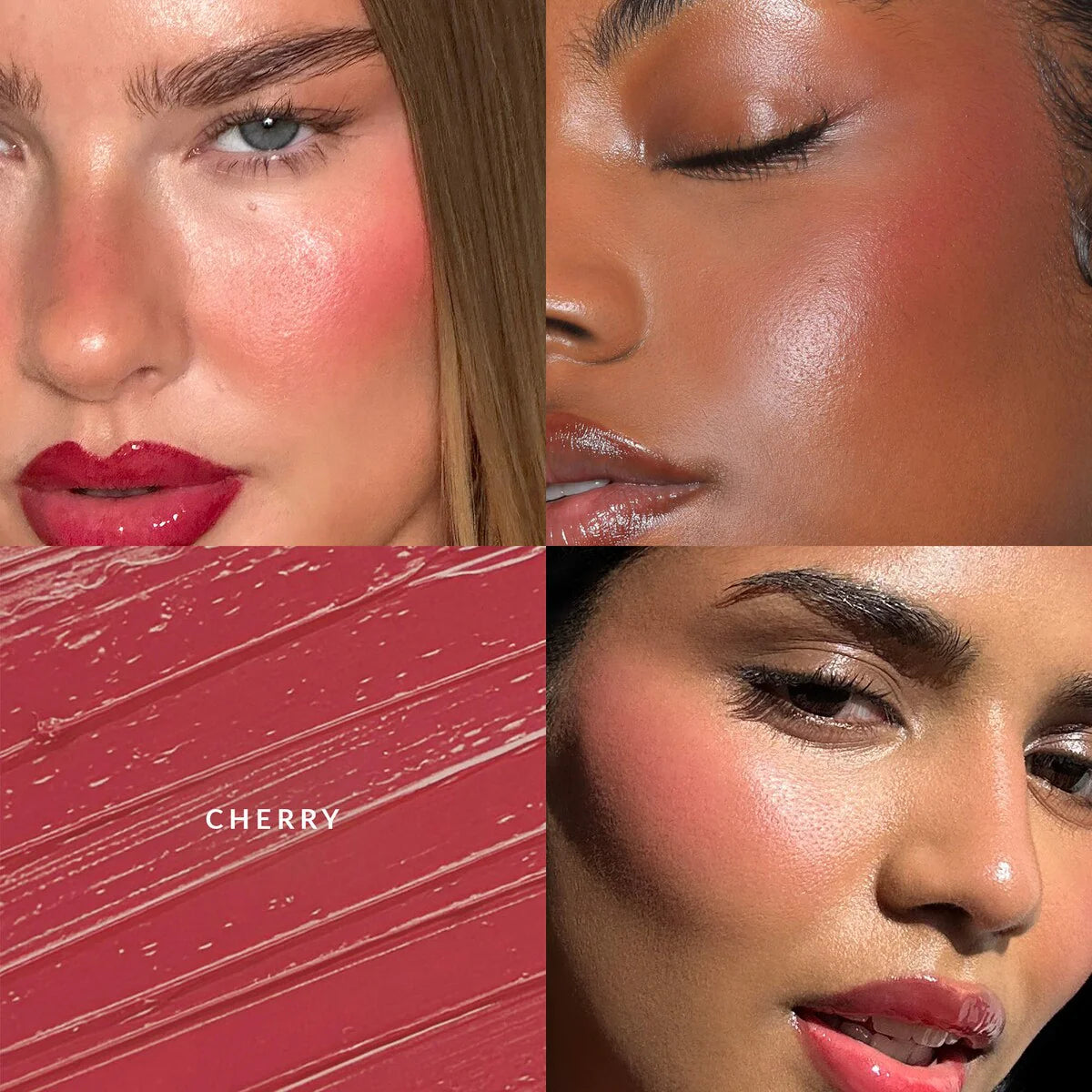 REFY Cream Blush Duo with Duo Face Brush Gift Set