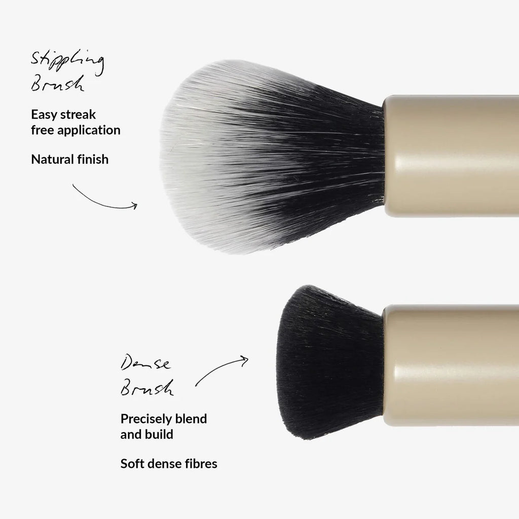 REFY Cream Blush Duo with Duo Face Brush Gift Set