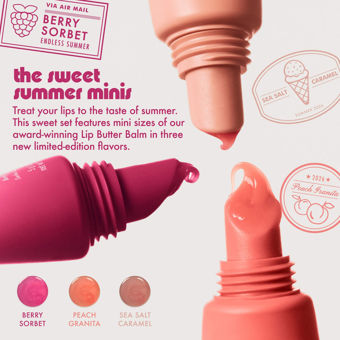 Summer Fridays 'The Sweet Summer Minis Lip Butter Balm Trio Set'
