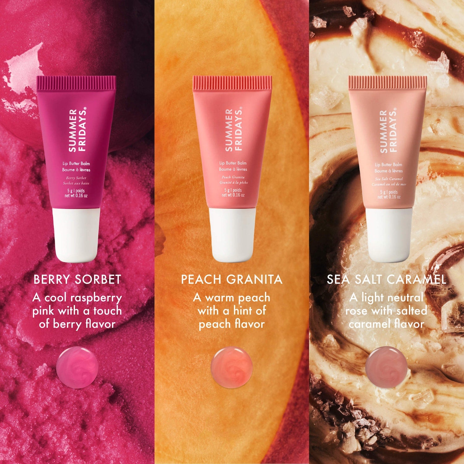 Summer Fridays 'The Sweet Summer Minis Lip Butter Balm Trio Set'