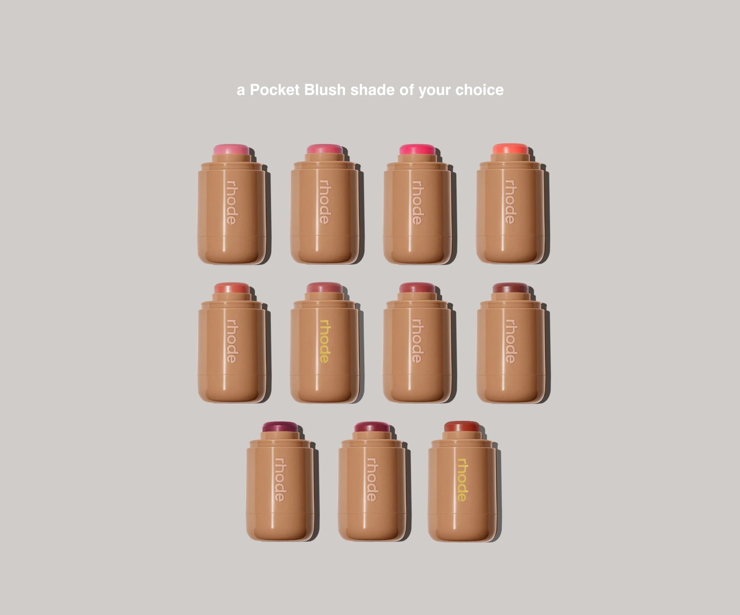 Rhode the glam on + off set